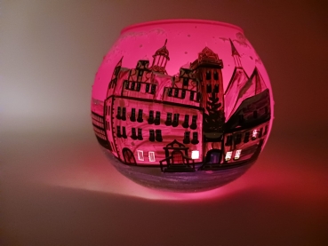 Lantern - Bad Hersfeld town hall, red